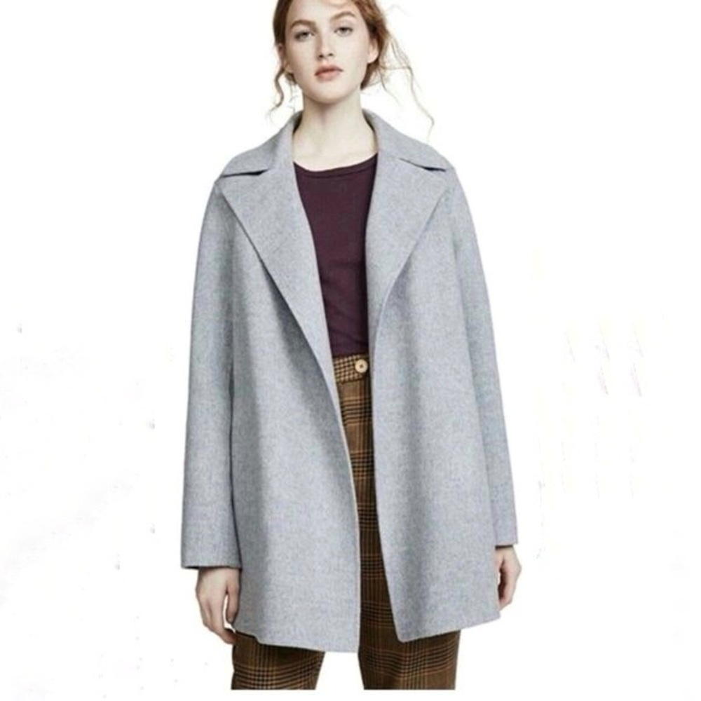 Theory Light Gray Wool Coat Blazer - M